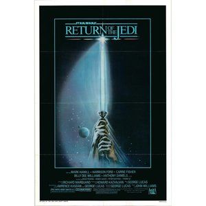 Return of the Jedi original 1983 vintage one sheet movie poster